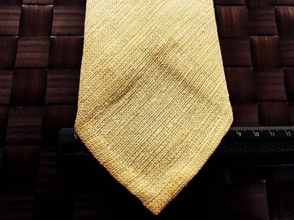 yW0356【人気ウール100%】良品 北海道手織つむぎのネクタイ拍卖