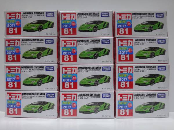 トミカ No.81 ランボルギーニ チェンテナリオ 初回特別仕様 12台セット拍卖