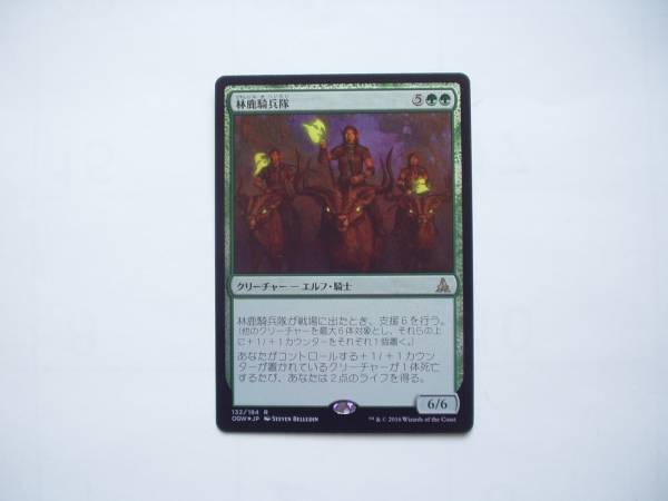 バイン MTG 林鹿騎兵隊/Gladehart Cavalry foil 日本語1枚拍卖