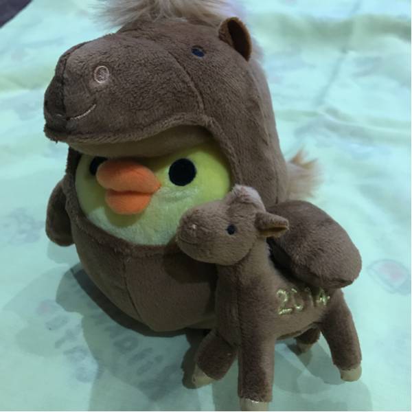 キイロイトリ お正月ぬいぐるみ 馬/ウマ 干支ぬいぐるみ拍卖