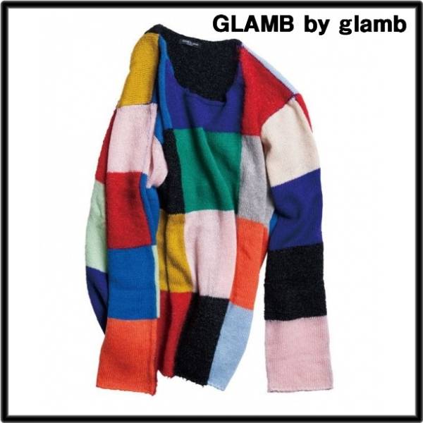 【GLAMB by glamb Color Pallet knit GG16WT/KNT02 グラム バイ グラム カラー パレット ニット セーター レア マルチカラー】拍卖