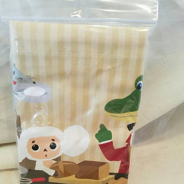 【チェブラーシカ】 ランチ巾着(ブラウン)☆未開封品拍卖