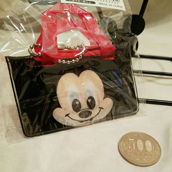ディズニー【ミッキーマウス】ボールチェーン付きミニミニバッグ☆未開封拍卖