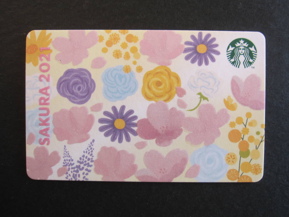 スターバックス カード■さくら SAKURA 2021■スプリングブルーム■Spring Bloom■スタバカード■桜■PIN未削 残高0円拍卖