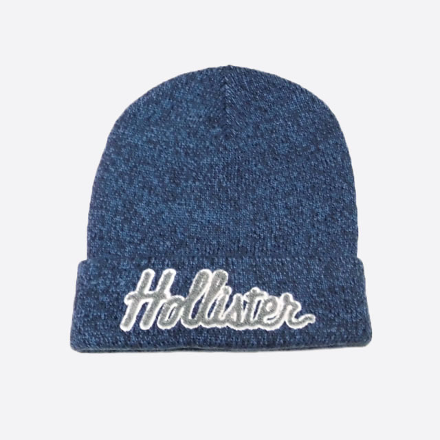 ★SALE★Hollister/ホリスター★アップリケロゴアクリルニットビーニー (Heather Navy)拍卖