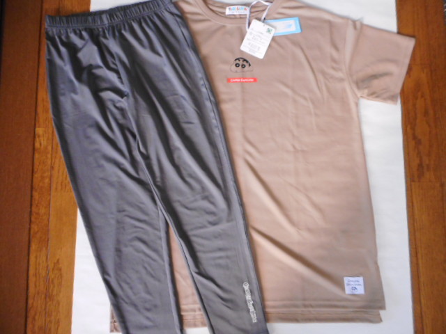 ☆新品 クレヨンしんちゃん 半袖Tシャツ ・ボトム L(吸汗・速乾)拍卖