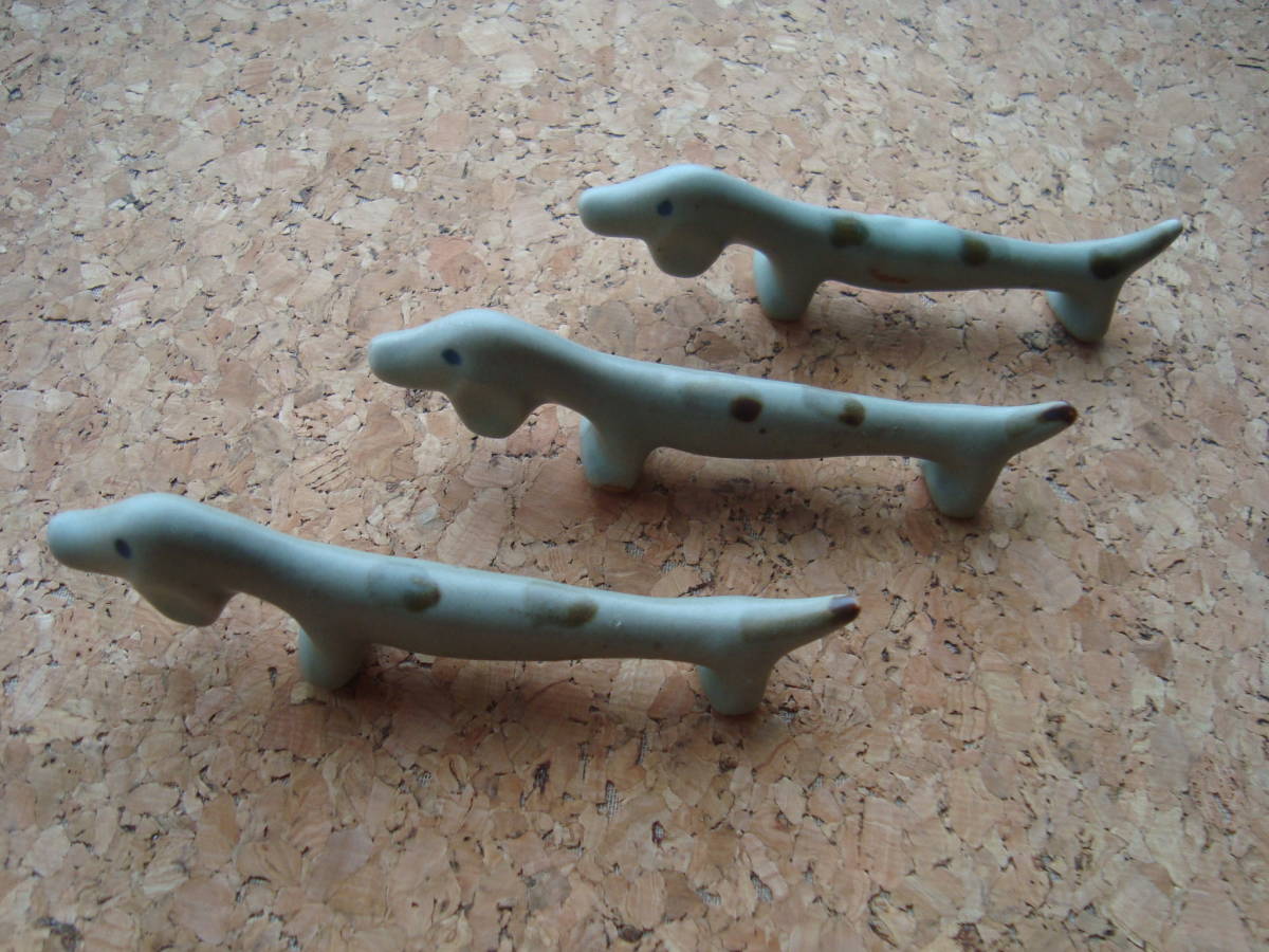 ダックスフンド ワンちゃん 陶器製 箸置き拍卖