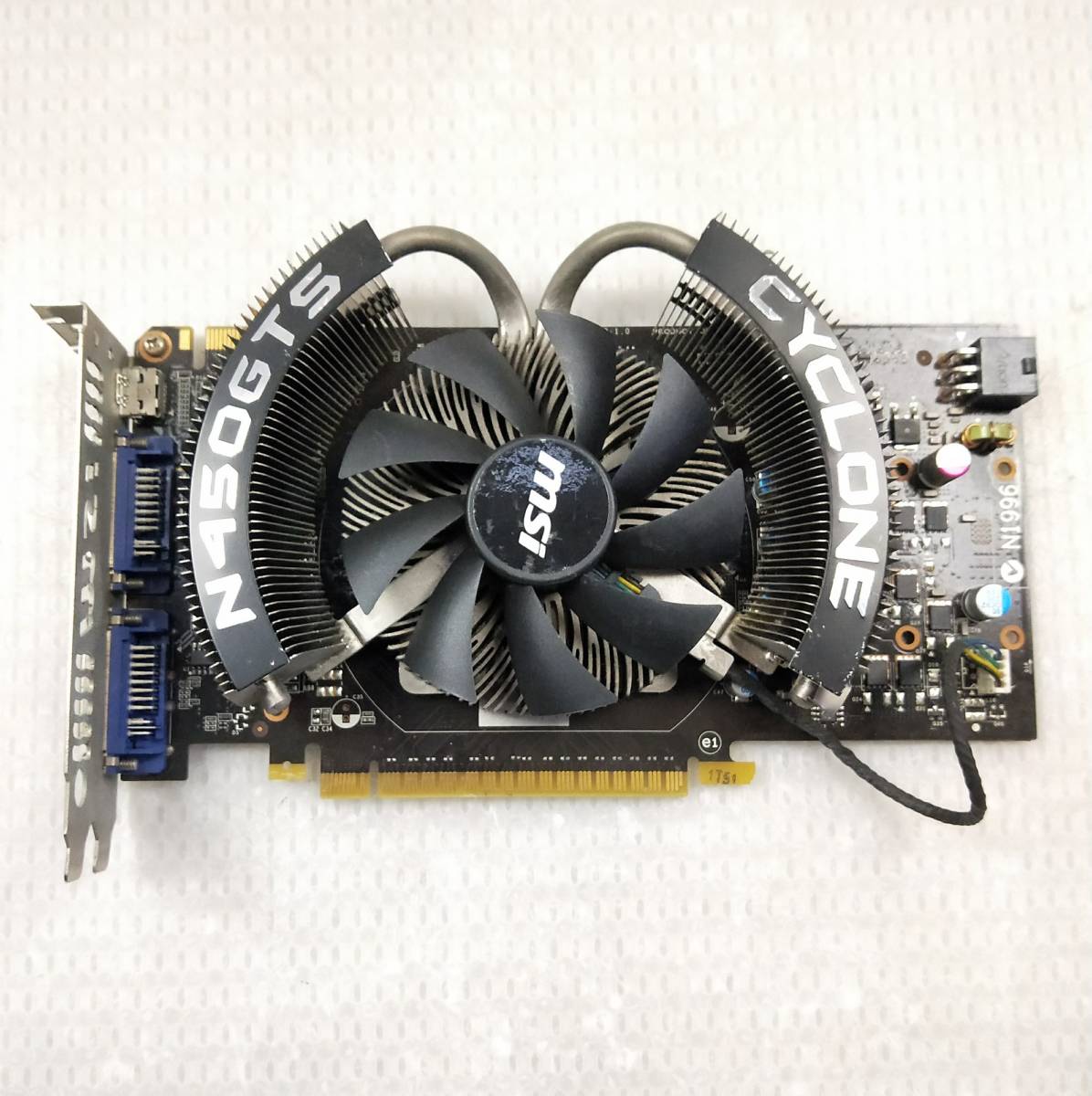 【中古パーツ】MSI N450GTS Cyclone 1G/D5 MiniHDMI/DVI グラフィックボード/ビデオカード PCI-E ■XK508-2拍卖