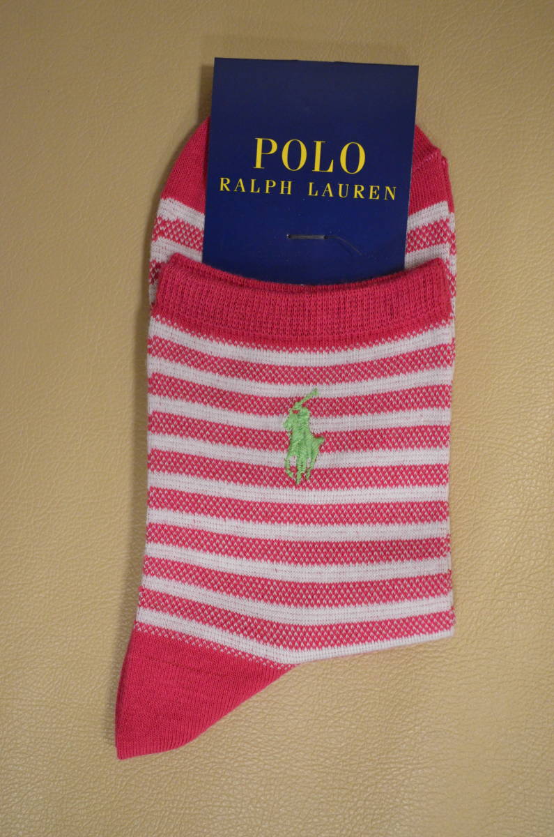 新品 未使用 女性 POLO RALPH LAUREN  ポロ ラルフローレン ソックス  送料無料拍卖