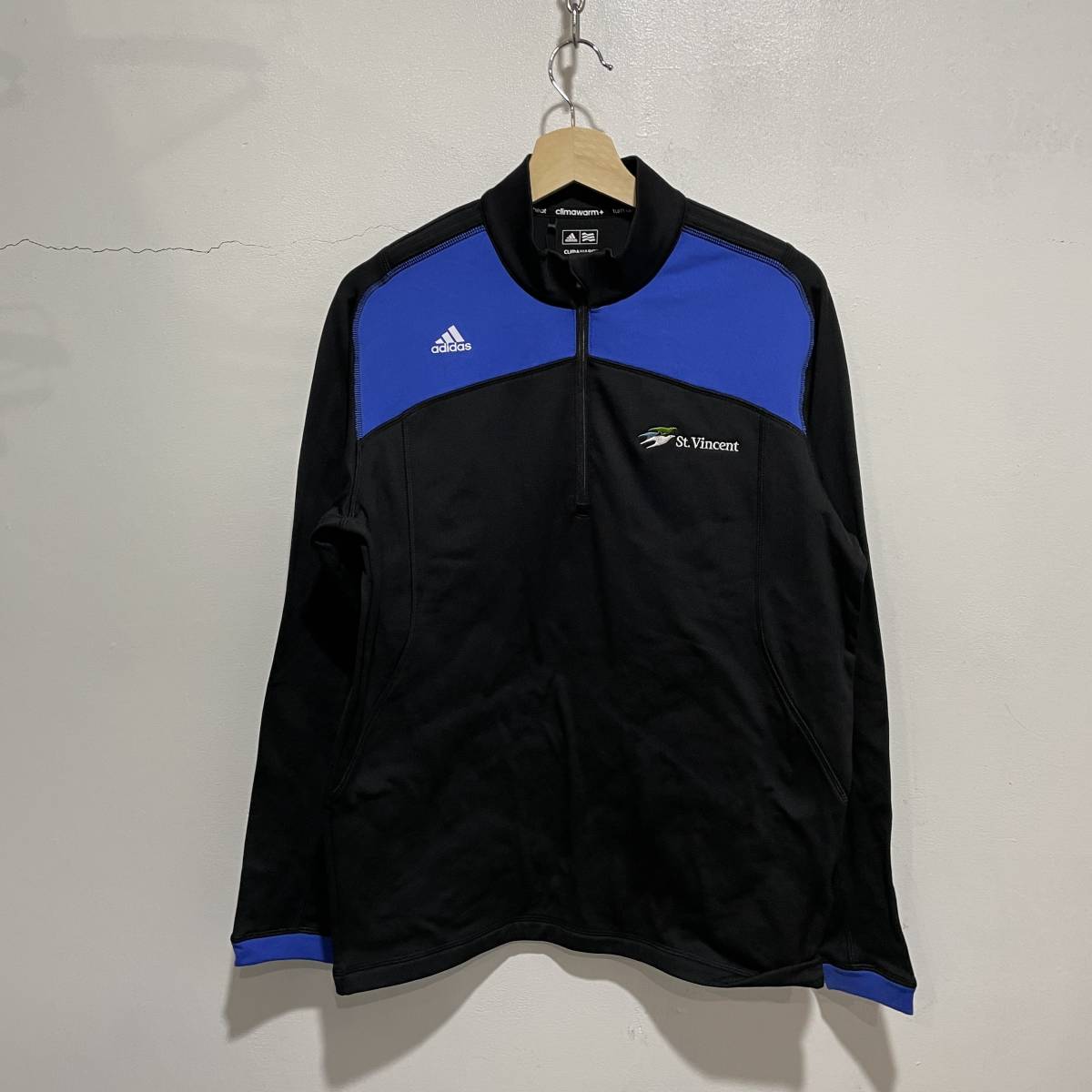 送料無料☆新品タグ付き未使用品☆adidas☆CLIMAWARM☆ハーフジップインナーウェアー☆トレーニングウェア☆黒☆S☆B8☆c拍卖