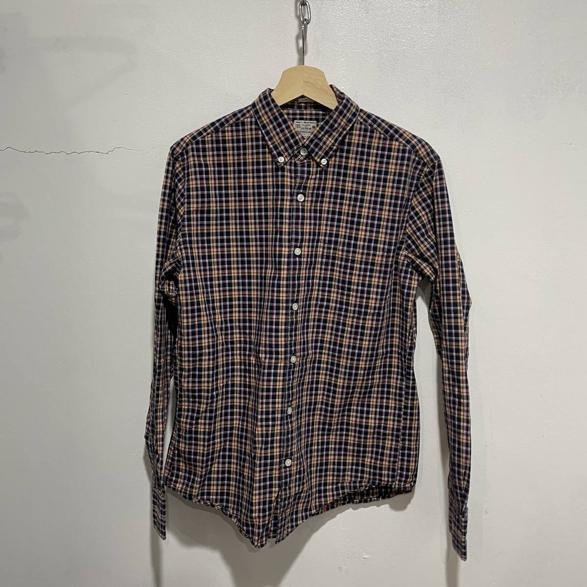 送料無料☆Jクルー☆チェック柄長袖ボタンダウンシャツ☆M☆z20c拍卖