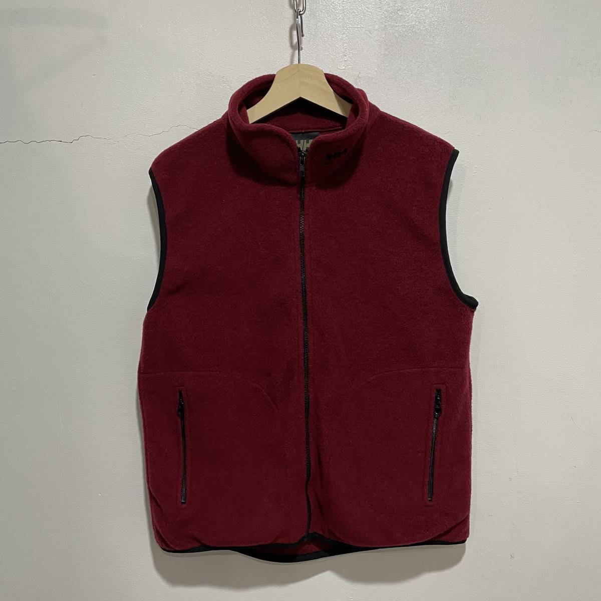 ☆送料無料☆Helly Hansen☆ヘリーハンセン☆フリースベスト☆エンジ系☆M☆C20c拍卖