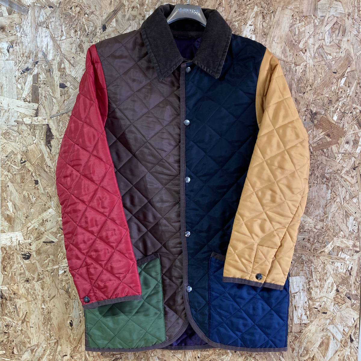 Mackintosh SHIPS キルティング ジャケット M コラボ 別注 限定 マッキントッシュ シップス マルチ クレイジー カラー MADE IN SCOTLAND拍卖