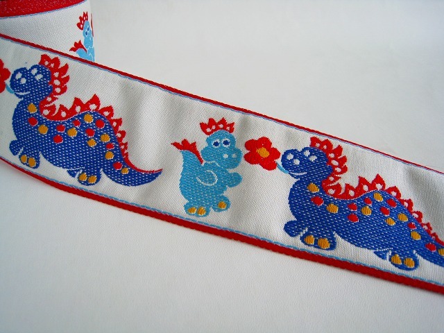 ドイツ レトロリボン 恐竜柄 1m ドラゴン拍卖