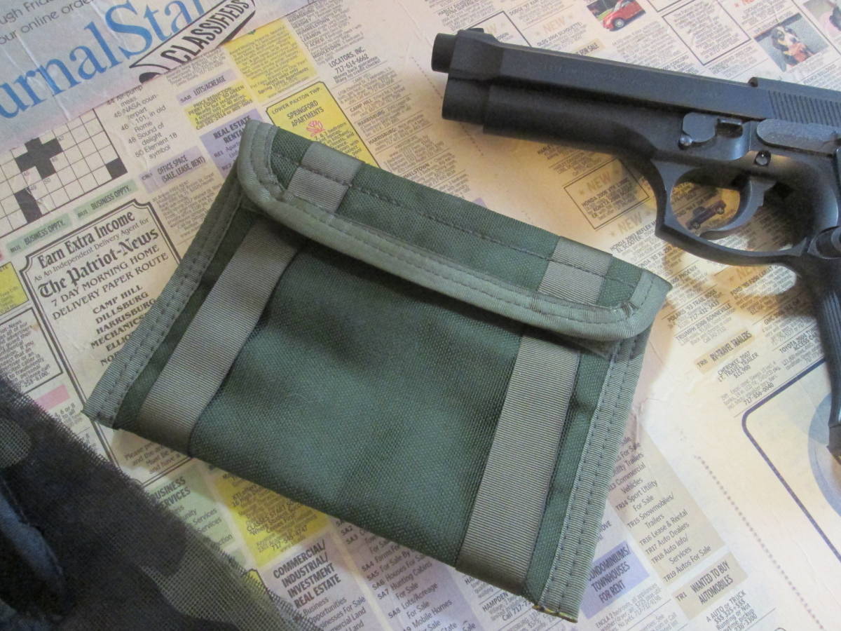 ★90年代 USA アーミーポーチ 内側クッションタイプ OD色 未使用品★コレクション保管品 整理拍卖