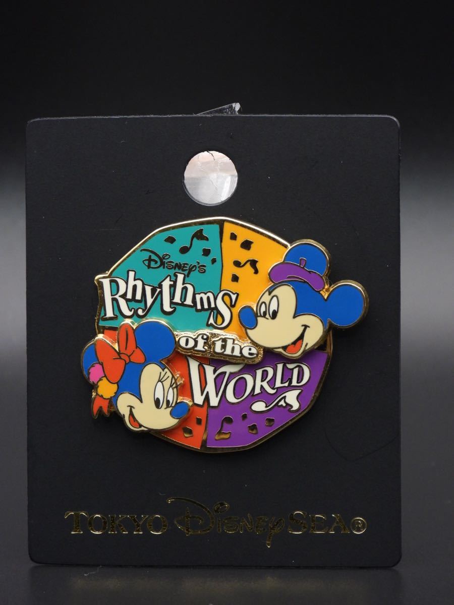 79 東京ディズニーシー リズムオブワールド ピンバッジ TDS TDL TDR ミッキーミニー バッチ拍卖
