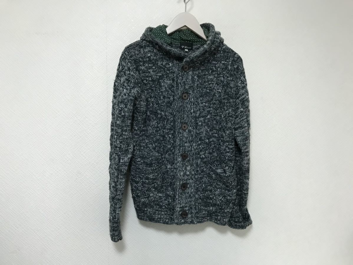 本物タケオキクチtkTAKEOKIKUCHI編み込みパーカーカウチンセーターニットカーディガンパーカーメンズビジネススーツMグリーン柄緑拍卖
