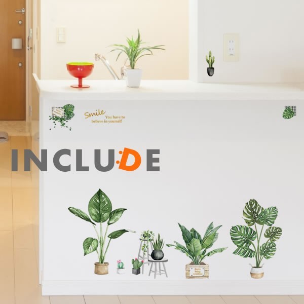 ウォールステッカー モンステラ リーフ クルシア・ロゼア フィカス ウンベラータ オーガスター コーヒー 葉 ヤシの葉 グリーン拍卖