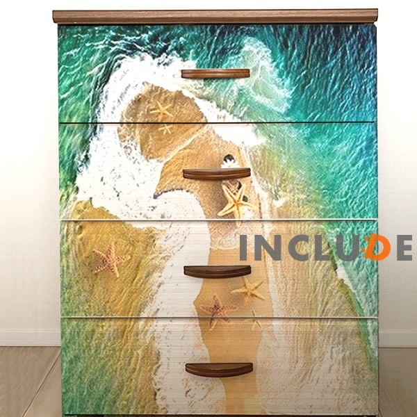 ウォールステッカー 海岸 砂浜 砂の海岸 ビーチ 綺麗な海 透明度の高い海 波際 水面 波模様 ヒトデ 貝殻 潮風 キッチン 家拍卖