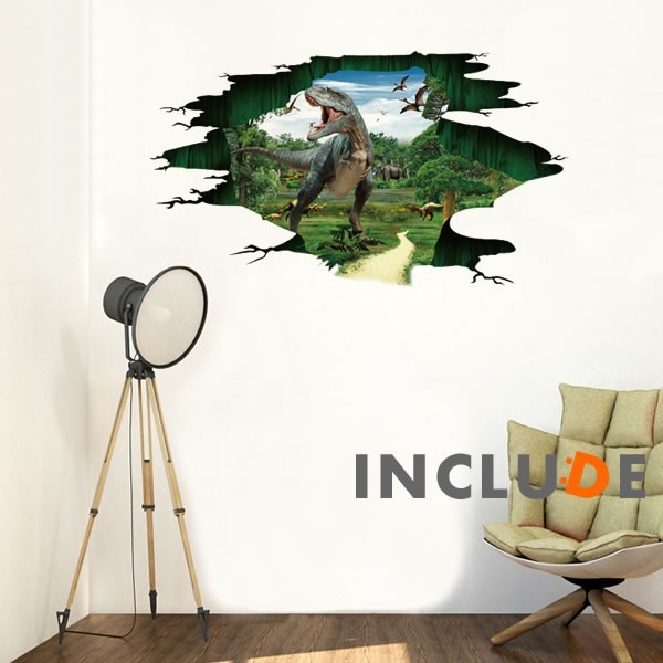 ウォールステッカー 【60cm×90cm】ウォールシール 恐竜 ダイナソー ジュラシックパーク ジュラシックワールド 肉食 草食拍卖