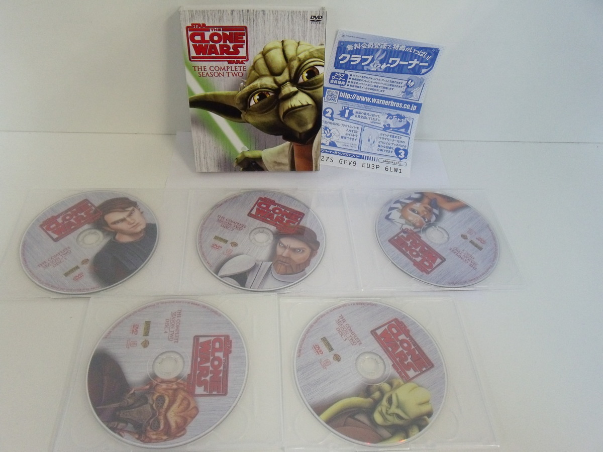 STARWARS THE CLONE WARS THECOMPLETE シーズン2 中古品 DVD5枚組 全22話収録拍卖