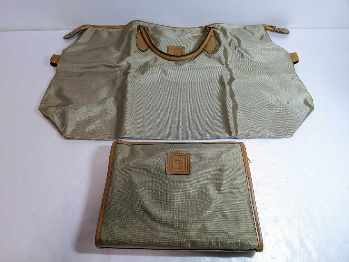 極美品 ボストンバッグ セカンドバッグ 旅行バッグ ポーチ 2in1拍卖