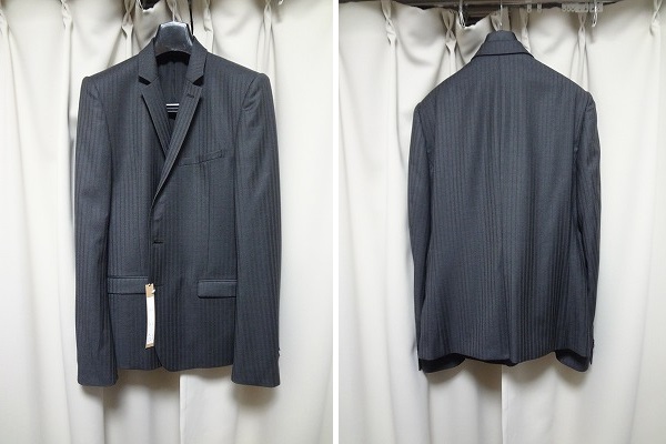 新品】 Lounge Lizard CERRUTIテーラードジャケット 日本製 細身 スリム タイト拍卖