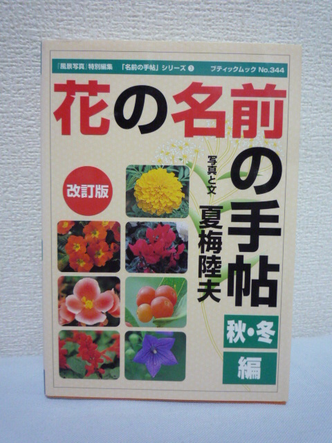 花の名前の手帖 秋・冬編 ★ 夏梅陸夫 ◆ 日本国内の平地でよく見られる秋冬の花約400種を紹介 草花 花木 木の実 温室の花 野草 索引付き◎拍卖