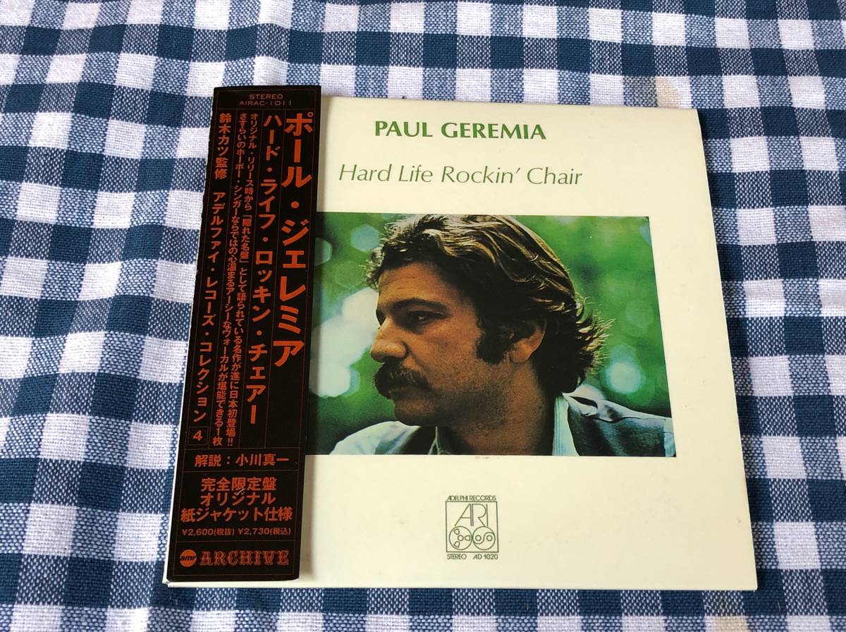 ポール・ジェレミア/ハード・ライフ・ロッキン・チェアー 中古CD 紙ジャケ 紙ジャケット Paul Geremia Hard Life Rockin’ Chair拍卖