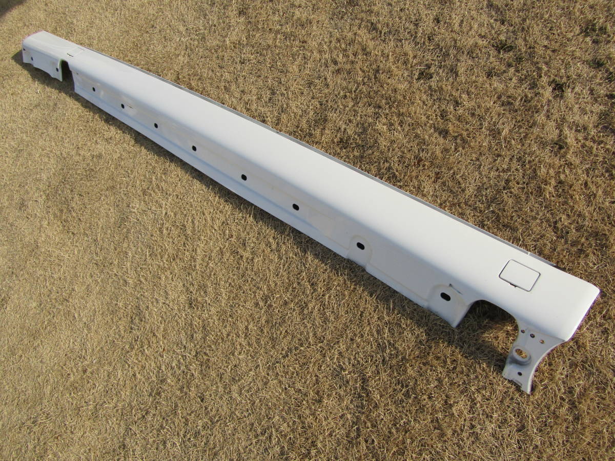 ベンツ W220 Sクラス 純正 左 サイドステップ サイドスカート ホワイト A2206900340 ロング ■■ 1030907拍卖