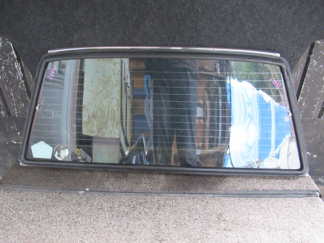 ★32R4-60882 YX78V マークⅡバン 純正リアガラス ゲートガラス 修理やストック等に マーバン拍卖