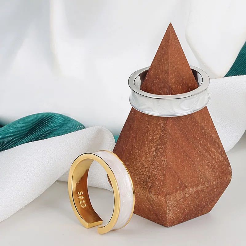 オープンリング 指輪 ゴールド シルバー 全4カラー シルバー925 ニュアンス アクセサリー 新品拍卖