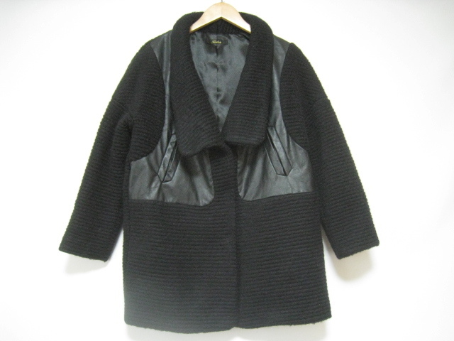 Radiate ラディエイト アウター コート ジャケット ウール混 黒 ブラック サイズ9号拍卖