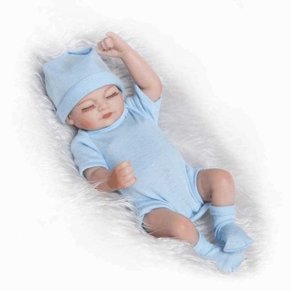 リボーンドール リアル赤ちゃん人形 シリコン 入浴可能 抱き人形 赤ちゃん人形 ブルー A075拍卖