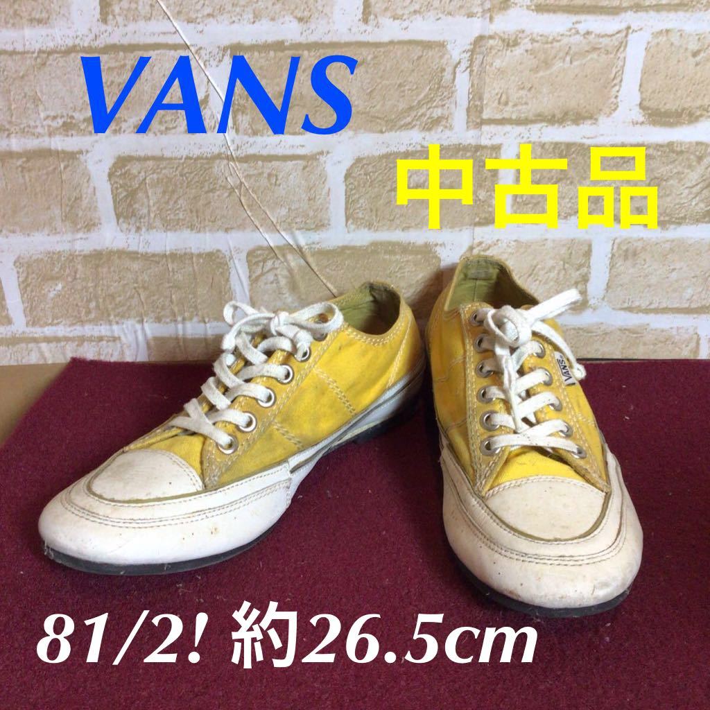 【売り切り!送料無料!】A-180 VANS! V-3701AC! スニーカー!81/2! 約26.5cm!キャンバススニーカー!ビンテージ! おしゃれ! 中古!拍卖