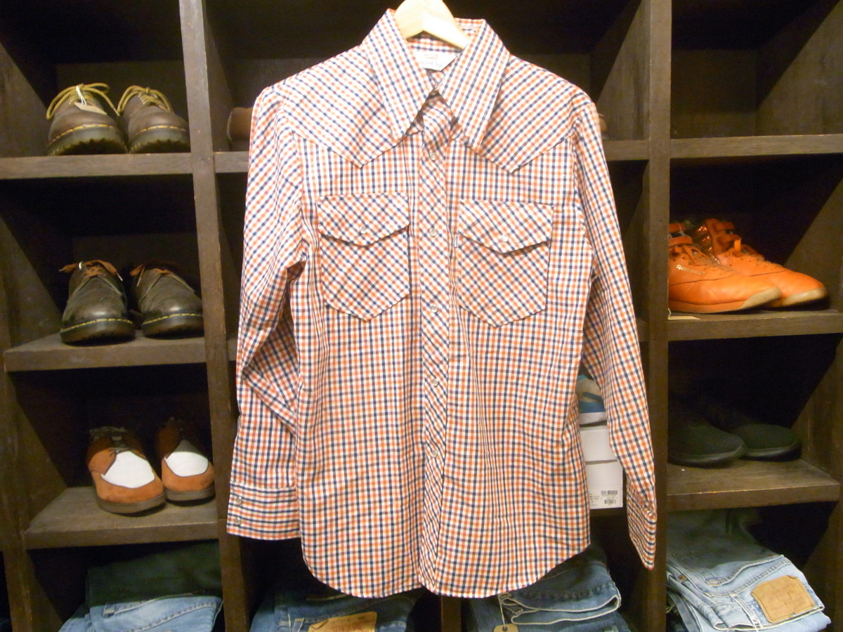 70s LEVIS PANATELA CHECK WESTERN SHIRTS SIZE L? リーバイス パナテラ チェック ウエスタン シャツ 長袖 ヴィンテージ拍卖