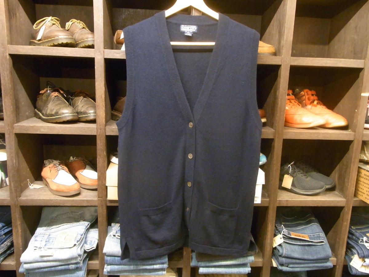 LANDS' END 2PLY CASHMERE 100% KNIT VEST SIZE M ランズエンド 双糸 カシミヤ ニット ベスト カーディガン セーター拍卖
