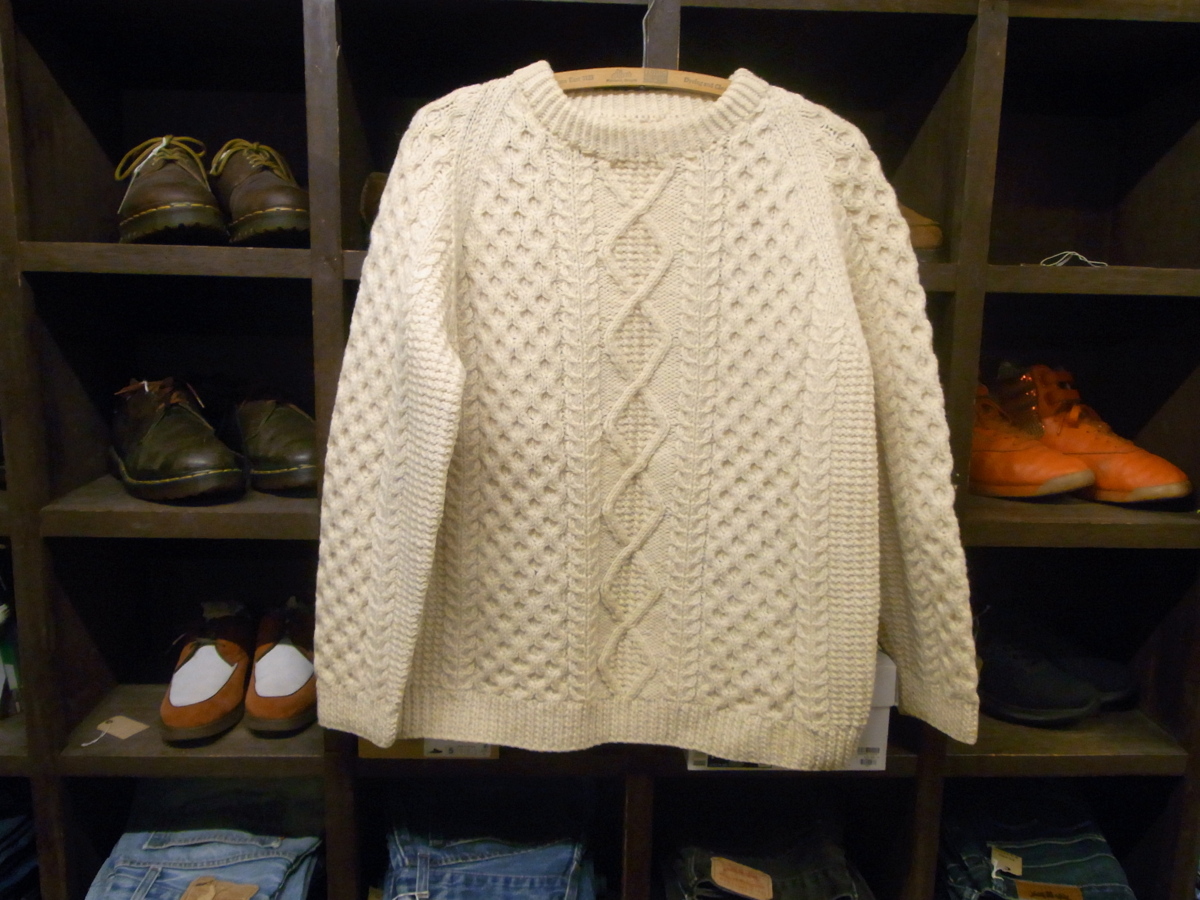UNKNOWN ALAN KNIT SWEATER SIZE M? アラン フィッシャーマン ニット セーター ローゲージ拍卖