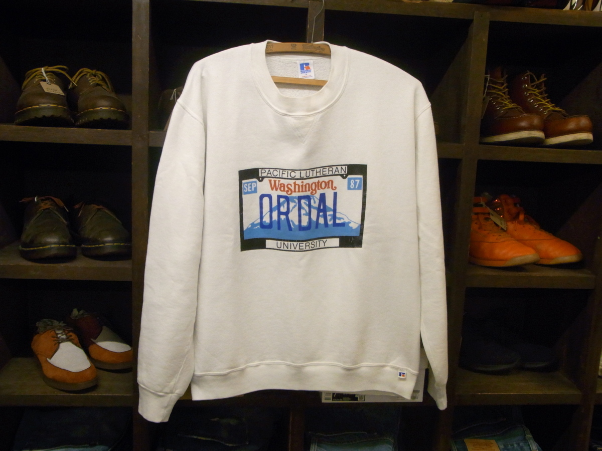 90'S MADE IN USA PACIFIC LUTHERAN UNIVERSITY SWEAT SIZE M アメリカ製 パシフィック ルーテラン 大学 スウェット トレーナー カレッジ拍卖