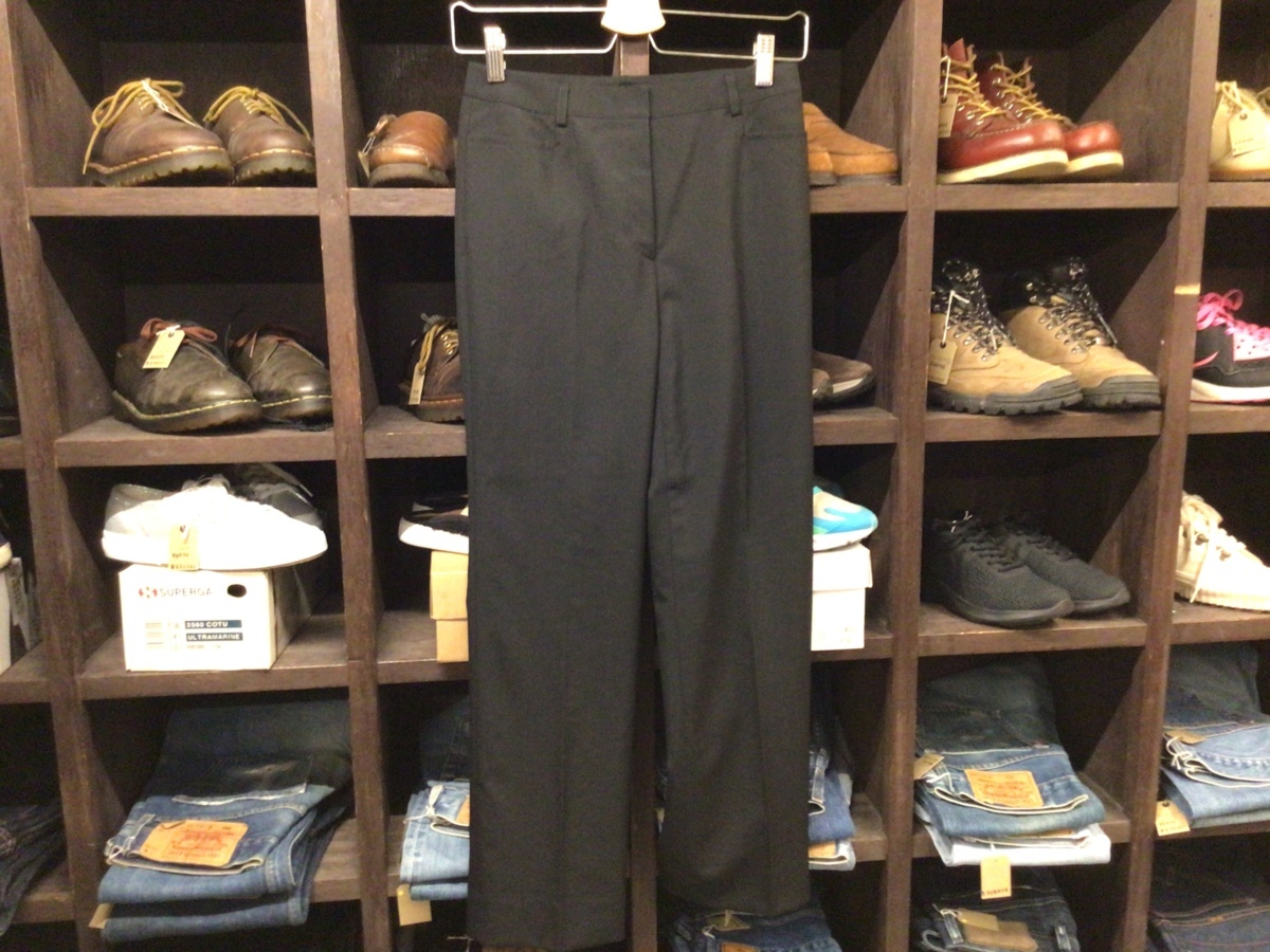 BURBERRY LONDON BLK SLACKS SIZE 36 バーバリー ロンドン ブラック スラックス拍卖