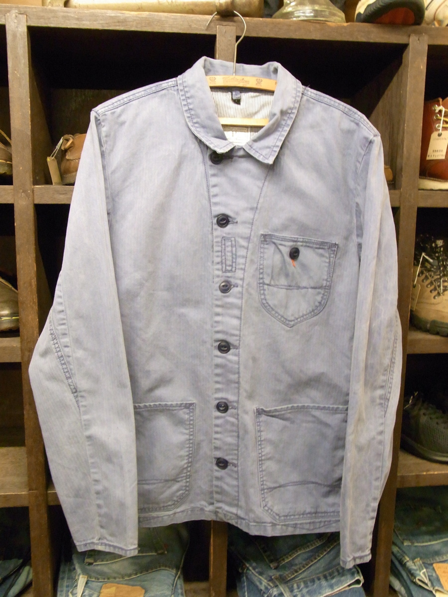 DENIM CO HERRINGBONE COVERALL SIZE M デニム コーポ ヘリンボーン カバーオール ジャケット拍卖