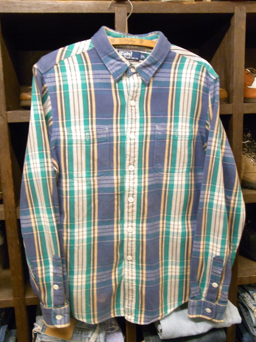 RALPH LAUREN CHECK NEL SHIRTS SIZE L ラルフローレン チェック ネル シャツ 長袖拍卖