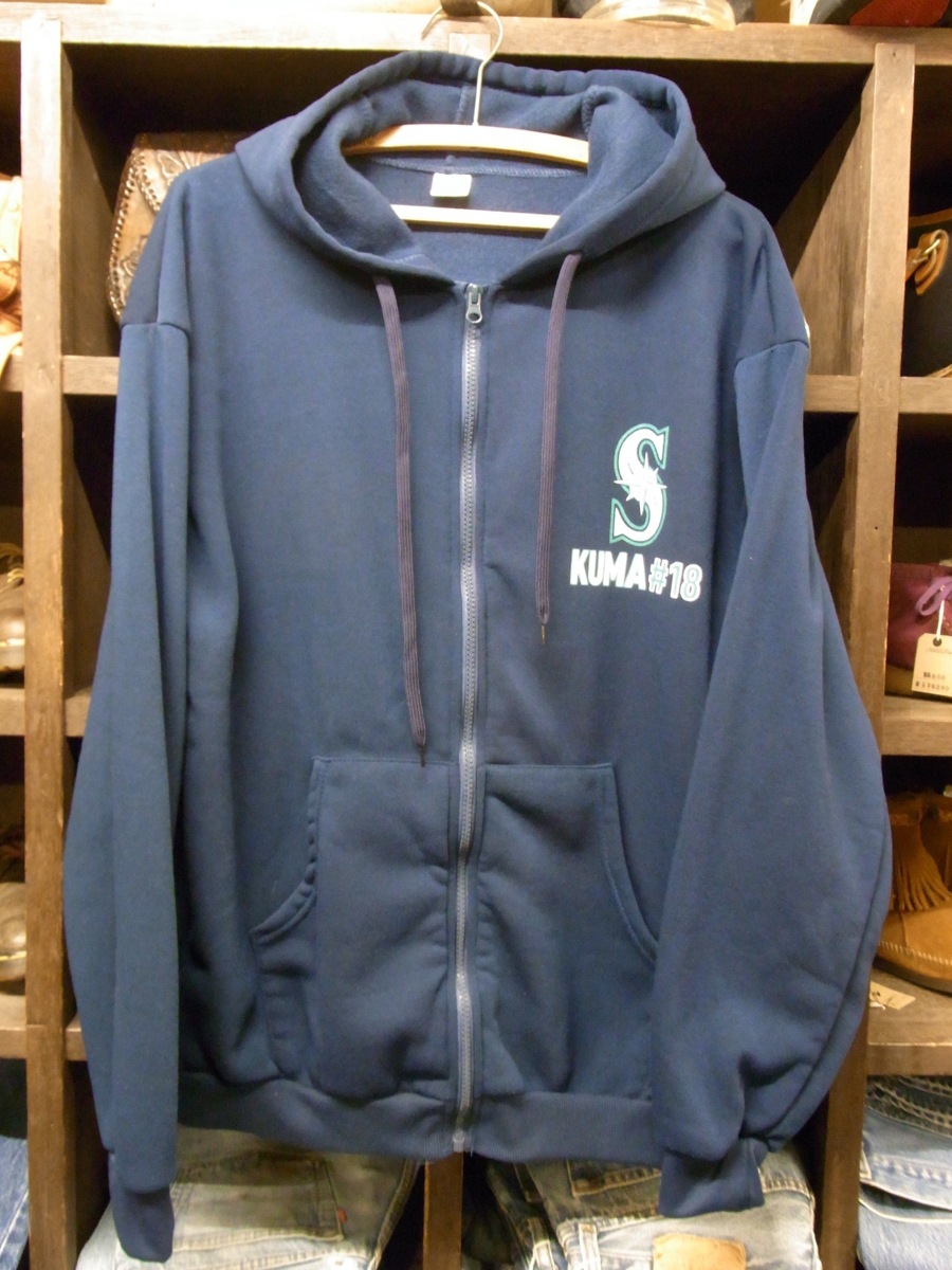 ビッグサイズ SEATTLE MARINERS KUMA #18 ZIP PARKA SIZE XL シアトル マリナーズ クマ ジップ パーカー 岩隈 久志 近鉄 楽天 巨人 WBC拍卖