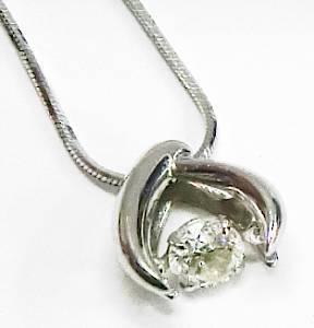 【13-78】Pt850 Pt900 ダイヤモンド0.20ct ペンダントネックレス【菊地質店】拍卖