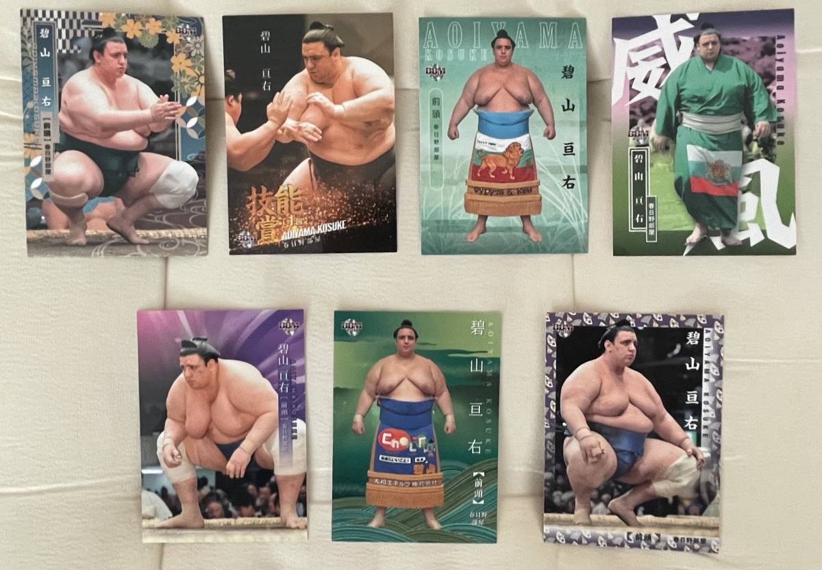 BBM 大相撲 碧山 亘右レギュラーカード7枚拍卖