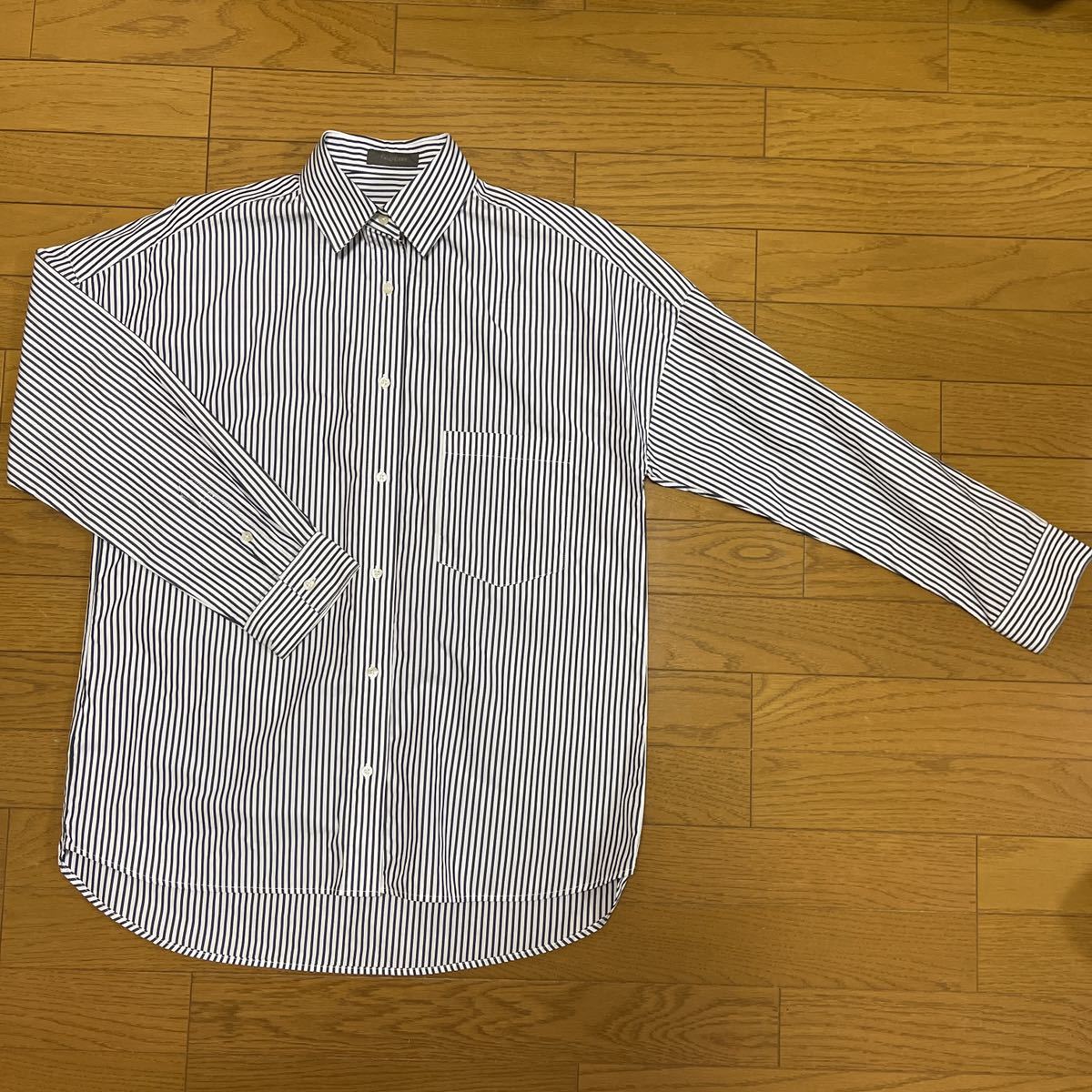 送料無料■field/dream フィールド ドリーム ストライプ 長袖 シャツ サイズF オーバーサイズ拍卖