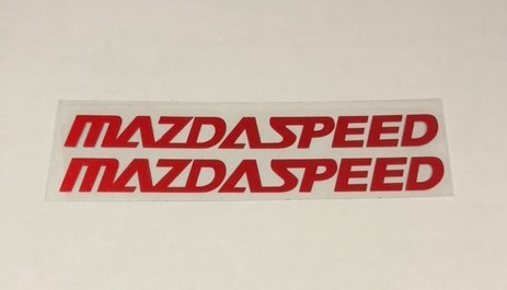 希少限定品 送込み MAZDASPEED 赤系ロゴ ステッカー拍卖