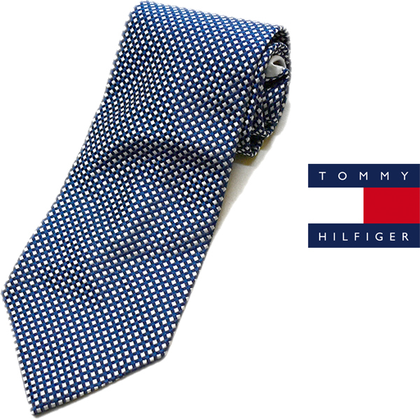 1点物◆USA製トミーヒルフィガーTOMMYネクタイ古着メンズレディースOK90sストリート/スポーツMixブランド小物雑貨ネイビー紺グレー灰419002拍卖
