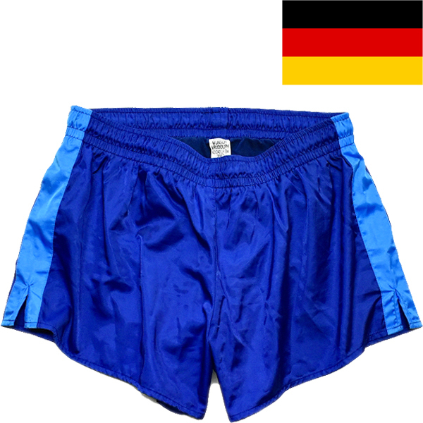 1点物◆実物ドイツ軍ラインショートパンツ古着メンズMLレディースOKアメカジ90sストリート/スポーツMix紺ミリタリー短パン軍物XL軍服419476拍卖