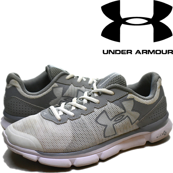 1点物◆アンダーアーマーUnder Armourランニングスニーカー古着レディース25.5メンズOK90sストリート/スポーツMixハイテクシューズ白418415拍卖